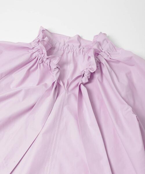 URBAN RESEARCH ROSSO WOMEN（アーバンリサーチ　ロッソ）の「フリルネックシャツブラウス（シャツ/ブラウス・レディース・パープル系その他/ホワイト/チャコールグレー・FREE）」の17枚目の写真