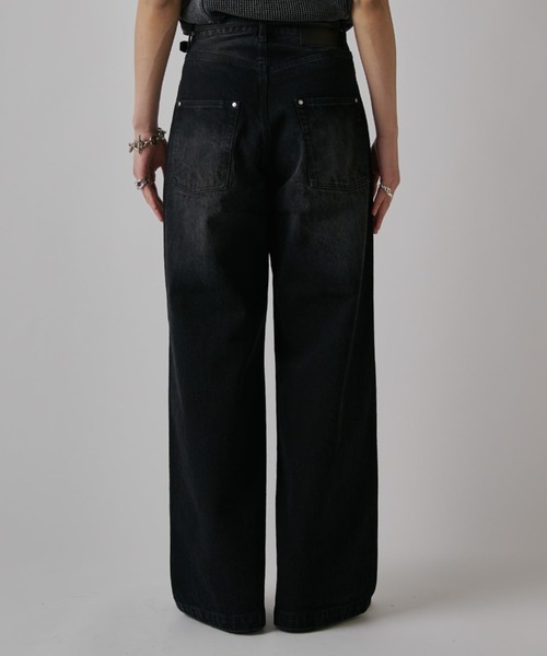 Lui's（ルイス）の「スタッズ/ワイドフィットデニムパンツ13.5oz（デニムパンツ・メンズ・インディゴブルー/ブラック系その他2・32/30/34）」の6枚目の写真