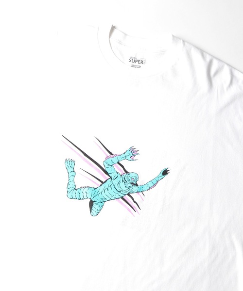 HOLIDAY（ホリデイ）の「SUPER FINE S/S T-SHIRT (50% MAN) スーパーファインショートスリーブTシャツ (50%マン)（Tシャツ/カットソー・レディース・ホワイト/ブラック・XL）」の5枚目の写真