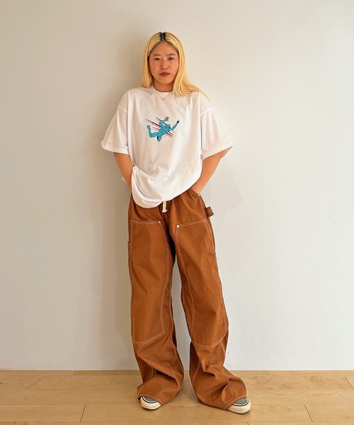 HOLIDAY（ホリデイ）の「SUPER FINE S/S T-SHIRT (50% MAN) スーパーファインショートスリーブTシャツ (50%マン)（Tシャツ/カットソー・レディース・ホワイト/ブラック・XL）」の7枚目の写真