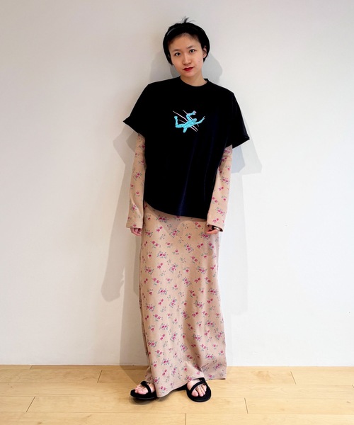 HOLIDAY（ホリデイ）の「SUPER FINE S/S T-SHIRT (50% MAN) スーパーファインショートスリーブTシャツ (50%マン)（Tシャツ/カットソー・レディース・ホワイト/ブラック・XL）」の11枚目の写真