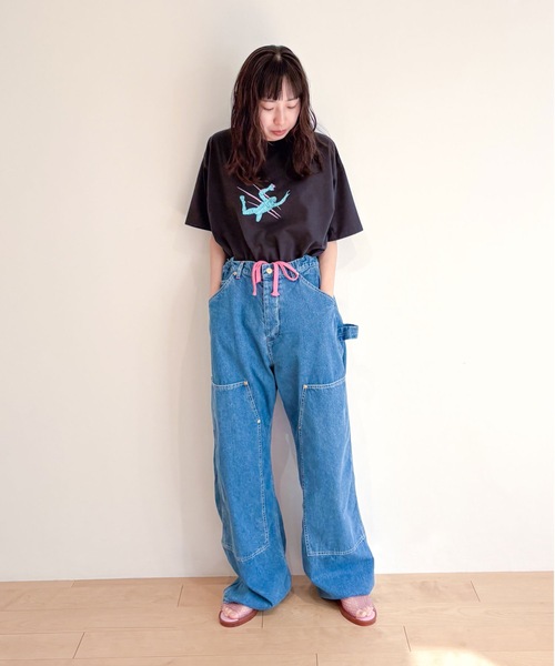 HOLIDAY（ホリデイ）の「SUPER FINE S/S T-SHIRT (50% MAN) スーパーファインショートスリーブTシャツ (50%マン)（Tシャツ/カットソー・レディース・ホワイト/ブラック・XL）」の10枚目の写真