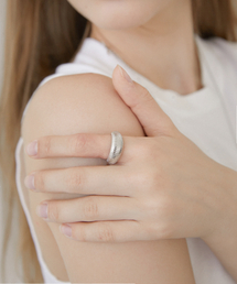 bold intaglio line ring (R007_silver)