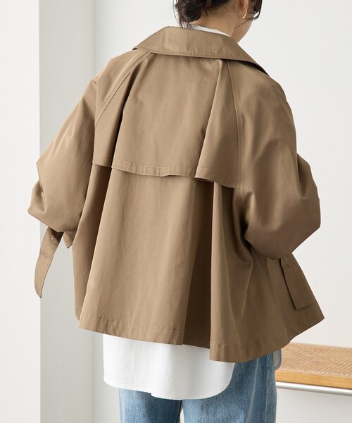 RIVE DROITE（リヴドロワ）の「予約【A・MONN(アモン)】ショートトレンチ（トレンチコート・レディース・ベージュ/ブラウン・FREE）」の10枚目の写真