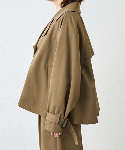 RIVE DROITE（リヴドロワ）の「予約【A・MONN(アモン)】ショートトレンチ（トレンチコート・レディース・ベージュ/ブラウン・FREE）」の12枚目の写真