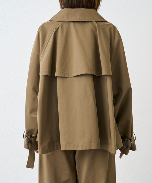 RIVE DROITE（リヴドロワ）の「予約【A・MONN(アモン)】ショートトレンチ（トレンチコート・レディース・ベージュ/ブラウン・FREE）」の13枚目の写真