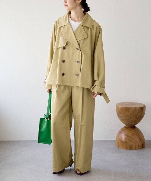 RIVE DROITE（リヴドロワ）の「予約【A・MONN(アモン)】ショートトレンチ（トレンチコート・レディース・ベージュ/ブラウン・FREE）」の19枚目の写真