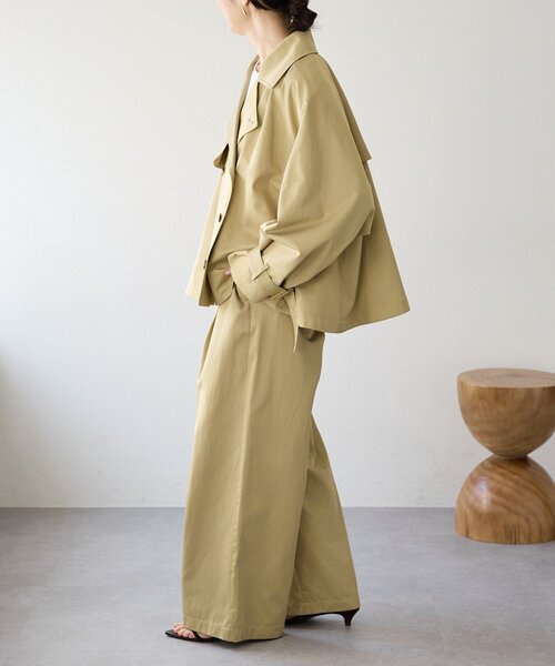 RIVE DROITE（リヴドロワ）の「予約【A・MONN(アモン)】ショートトレンチ（トレンチコート・レディース・ベージュ/ブラウン・FREE）」の21枚目の写真