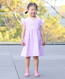 BEAMS mini | パンチング レース ワンピース 2026SS（90～150cm）プチプラ 通園 通学 定番(ワンピース)