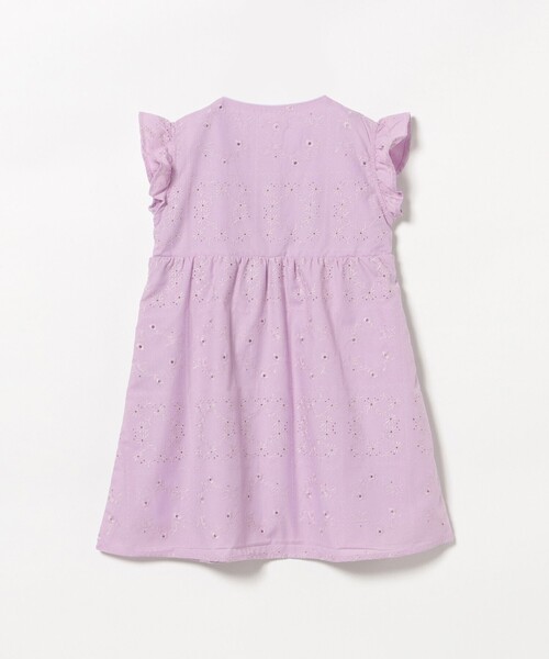 BEAMS mini(ビームスミニ)の「【7/2再値下げ】パンチング レース ワンピース 2026SS(90~150cm)プチプラ 通園 通学 定番(ワンピース・キッズ・イエロー系その他4/パープル系その他5・90/100/110/120/140/150/130)」の6枚目の写真