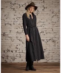 RRL（ダブル アール エル）の「エンブロイダリー デニム ウエスタン シャツドレス（シャツワンピース）」