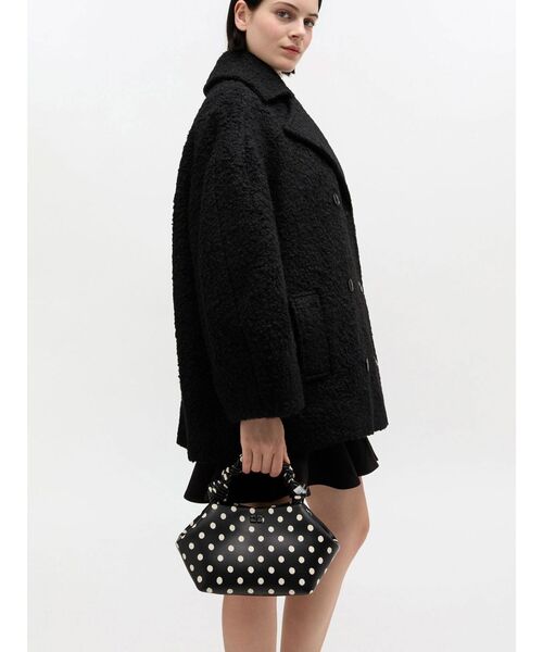 GANNI(ガニー)の「GANNI / ガニー Bou Small Printed(ハンドバッグ・レディース・ブラック・FREE)」の1枚目の写真