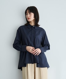 YECCA VECCA（イェッカヴェッカ）の「ペプラムギャザーシャツ（シャツ/ブラウス）」