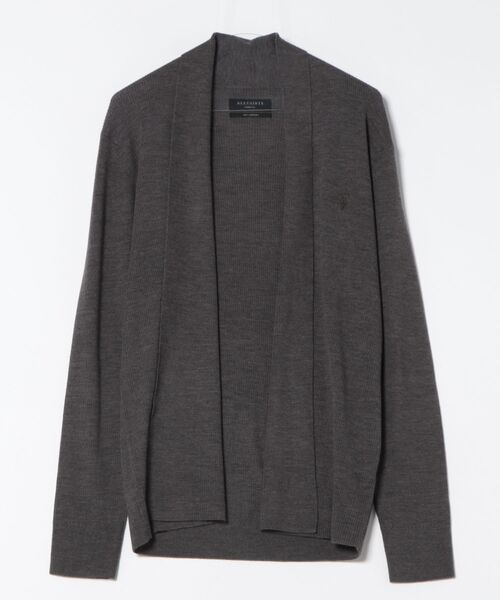 ALLSAINTS（オールセインツ）の「MODE MERINO RAMSKULL OPEN CARDIGAN | モード メリノ ラムスカル オープン カーディガン（カーディガン/ボレロ・メンズ・グレー系その他・S/M/L/XL）」の7枚目の写真