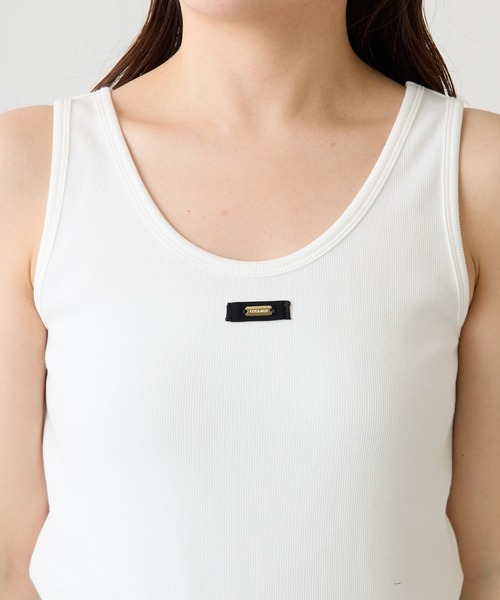 COLLAGE GALLARDAGALANTE(コラージュガリャルダガランテ)の「リブタンク(タンクトップ・レディース・レッド/ブラック/ホワイト・FREE)」の8枚目の写真