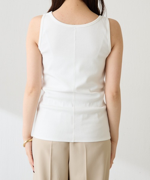 COLLAGE GALLARDAGALANTE(コラージュガリャルダガランテ)の「リブタンク(タンクトップ・レディース・レッド/ブラック/ホワイト・FREE)」の7枚目の写真