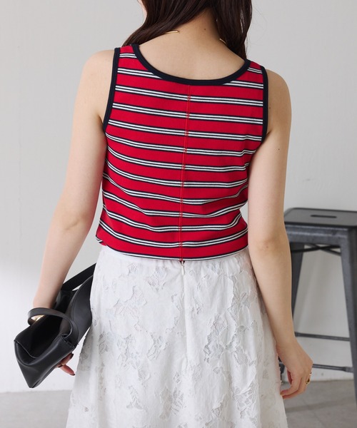 COLLAGE GALLARDAGALANTE(コラージュガリャルダガランテ)の「リブタンク(タンクトップ・レディース・レッド/ブラック/ホワイト・FREE)」の21枚目の写真