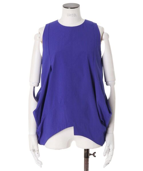 UN3D.（アンスリード）の「ROUND BOX COCOON TOP / ラウンドボックスコクーントップ（シャツ/ブラウス・レディース・ブルー/グレー/ブラック/ホワイト・38/36）」の9枚目の写真