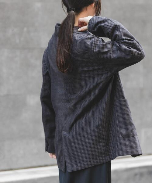 FORK&SPOON(フォークアンドスプーン)の「FORK&SPOON ヘンプブレンドテーラードジャケット(その他アウター・レディース・ベージュ系その他/グレー系その他・1)」の5枚目の写真