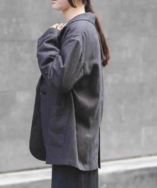 FORK&SPOON(フォークアンドスプーン)の「FORK&SPOON ヘンプブレンドテーラードジャケット(その他アウター・レディース・ベージュ系その他/グレー系その他・1)」の7枚目の写真