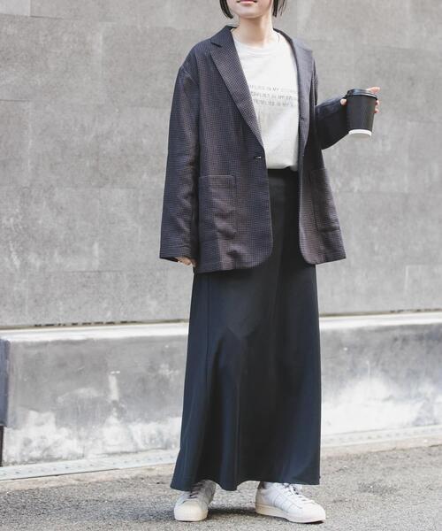 FORK&SPOON(フォークアンドスプーン)の「FORK&SPOON ヘンプブレンドテーラードジャケット(その他アウター・レディース・ベージュ系その他/グレー系その他・1)」の9枚目の写真