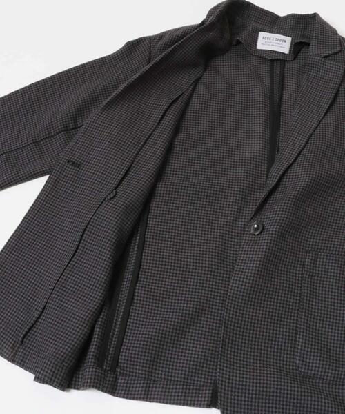 FORK&SPOON(フォークアンドスプーン)の「FORK&SPOON ヘンプブレンドテーラードジャケット(その他アウター・レディース・ベージュ系その他/グレー系その他・1)」の14枚目の写真