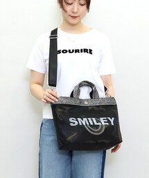 COOCO（クーコ）の「ＳＭＩＬＥＹ　ｉｎｂａｇ付マルチＷＡＹメッシュトートバッグ／Ａ４対応（トートバッグ）」
