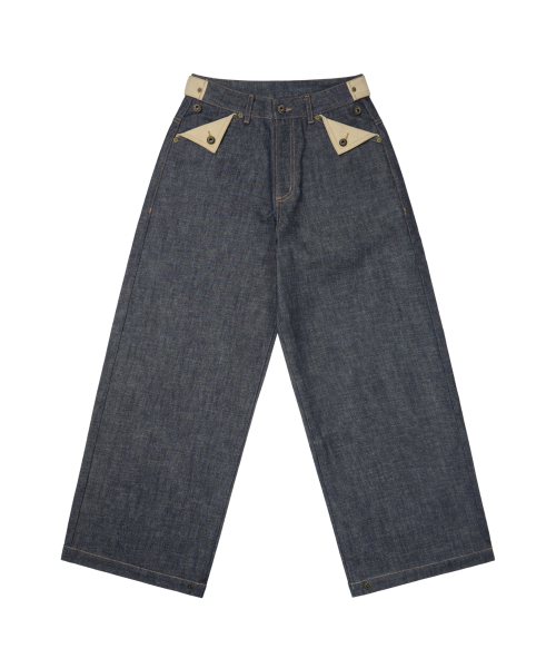 AAKAM（アーカム）の「Bonnie Pocket Denim Pants (Indigo)（デニムパンツ・レディース・その他・2/1）」の2枚目の写真