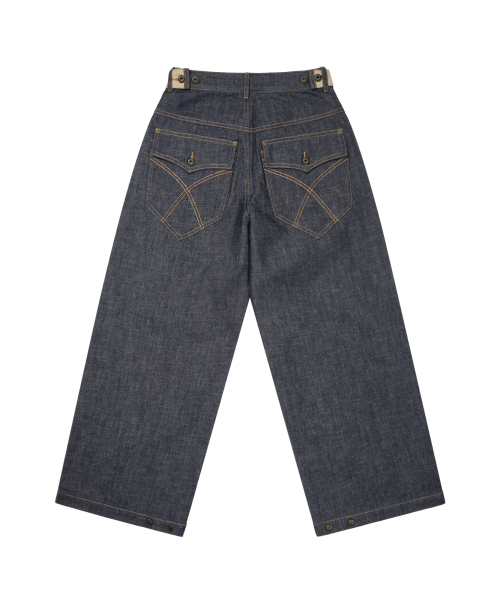 AAKAM（アーカム）の「Bonnie Pocket Denim Pants (Indigo)（デニムパンツ・レディース・その他・2/1）」の3枚目の写真