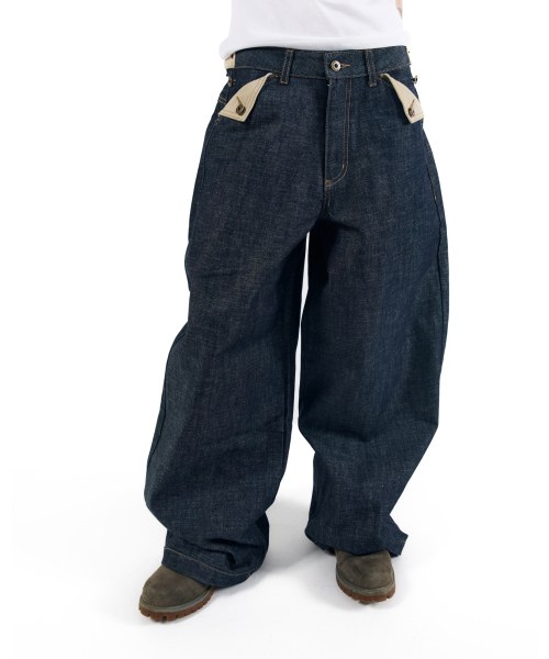 AAKAM（アーカム）の「Bonnie Pocket Denim Pants (Indigo)（デニムパンツ・レディース・その他・2/1）」の6枚目の写真