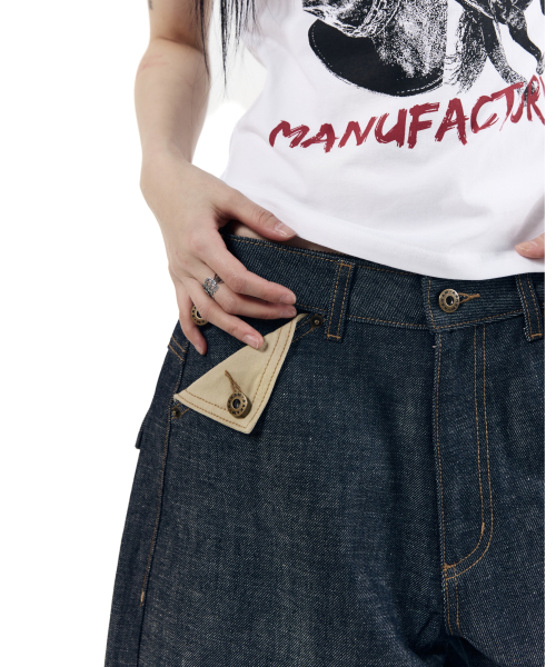 AAKAM（アーカム）の「Bonnie Pocket Denim Pants (Indigo)（デニムパンツ・レディース・その他・2/1）」の7枚目の写真