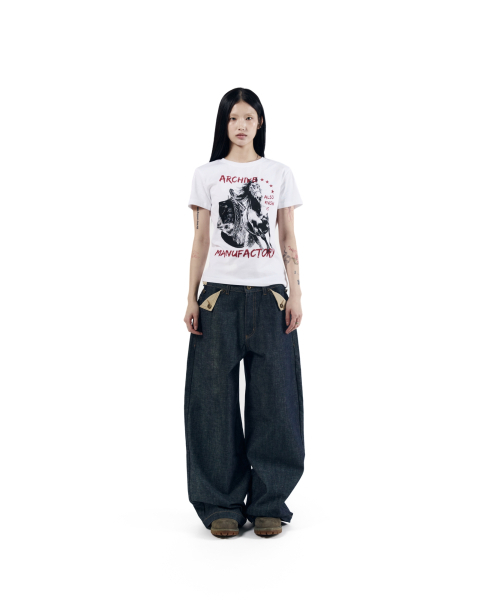 AAKAM（アーカム）の「Bonnie Pocket Denim Pants (Indigo)（デニムパンツ・レディース・その他・2/1）」の8枚目の写真