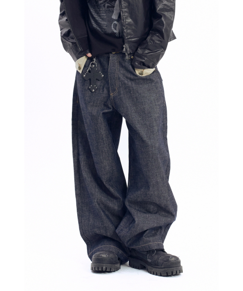 AAKAM（アーカム）の「Bonnie Pocket Denim Pants (Indigo)（デニムパンツ・レディース・その他・2/1）」の12枚目の写真