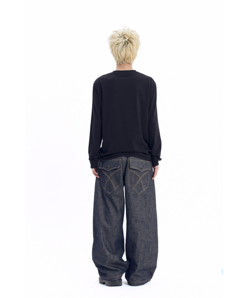 AAKAM（アーカム）の「Bonnie Pocket Denim Pants (Indigo)（デニムパンツ・レディース・その他・2/1）」の15枚目の写真