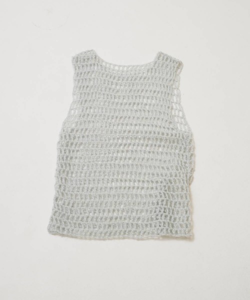 TODAYFUL(トゥデイフル)の「TODAYFUL Mohair Mesh Vest モヘアメッシュベスト/12620503(ベスト・レディース・ミント/チャコールグレー・ONE SIZE)」の7枚目の写真