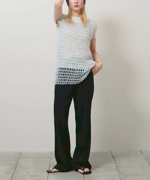 TODAYFUL(トゥデイフル)の「TODAYFUL Mohair Mesh Vest モヘアメッシュベスト/12620503(ベスト・レディース・ミント/チャコールグレー・ONE SIZE)」の9枚目の写真
