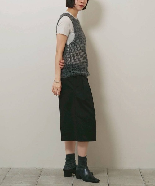 TODAYFUL(トゥデイフル)の「TODAYFUL Mohair Mesh Vest モヘアメッシュベスト/12620503(ベスト・レディース・ミント/チャコールグレー・ONE SIZE)」の11枚目の写真