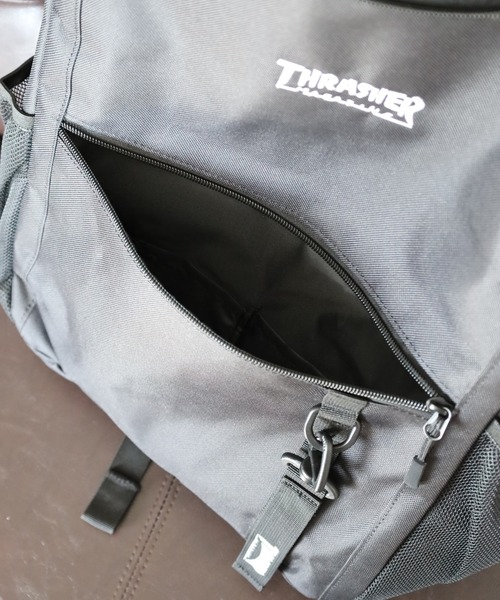 THRASHER(スラッシャー)の「THRASHER SHARPBOX リュック(バックパック/リュック・メンズ・ブラック×ホワイト・FREE)」の19枚目の写真