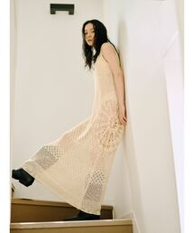 Ungrid | 透かし編みノースリニットワンピース(ワンピース)