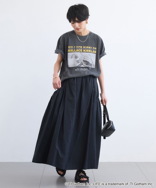 GOOD ROCK SPEED（グッドロックスピード）の「BARNYARDSTORM / LIFE PICTURE COLLECTION / DRIVEフォトT【『ネルソンさん』YouTubeご紹介アイテム】（Tシャツ/カットソー・レディース・チャコールグレー/ベージュ・FREE）」の16枚目の写真