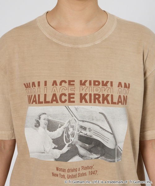 GOOD ROCK SPEED（グッドロックスピード）の「BARNYARDSTORM / LIFE PICTURE COLLECTION / DRIVEフォトT【『ネルソンさん』YouTubeご紹介アイテム】（Tシャツ/カットソー・レディース・チャコールグレー/ベージュ・FREE）」の8枚目の写真