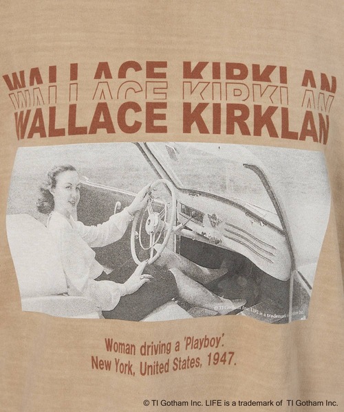 GOOD ROCK SPEED（グッドロックスピード）の「BARNYARDSTORM / LIFE PICTURE COLLECTION / DRIVEフォトT【『ネルソンさん』YouTubeご紹介アイテム】（Tシャツ/カットソー・レディース・チャコールグレー/ベージュ・FREE）」の11枚目の写真