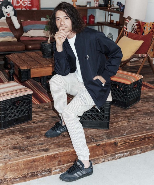 No Rain No Rainbow（ノーレインノーレインボー）の「mp14812-waffle knit pants イージーパンツ(NR26S-02)（その他パンツ・メンズ・ネイビー×ホワイト/ブラック/グレー×ホワイト・L/M/S）」の7枚目の写真