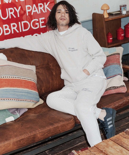 No Rain No Rainbow（ノーレインノーレインボー）の「mp14812-waffle knit pants イージーパンツ(NR26S-02)（その他パンツ・メンズ・ネイビー×ホワイト/ブラック/グレー×ホワイト・L/M/S）」の9枚目の写真