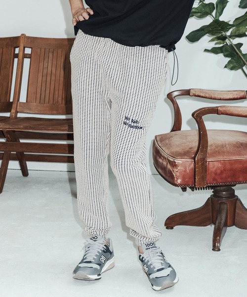 No Rain No Rainbow（ノーレインノーレインボー）の「mp14812-waffle knit pants イージーパンツ(NR26S-02)（その他パンツ・メンズ・ネイビー×ホワイト/ブラック/グレー×ホワイト・L/M/S）」の12枚目の写真