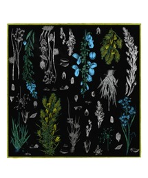 manipuri（マニプリ）の「【manipuri/マニプリ】ボタニカルフラワー/コラージュボタニカルフラワーシルクスカーフ 65×65 日本製（ハンカチ/ハンドタオル）」