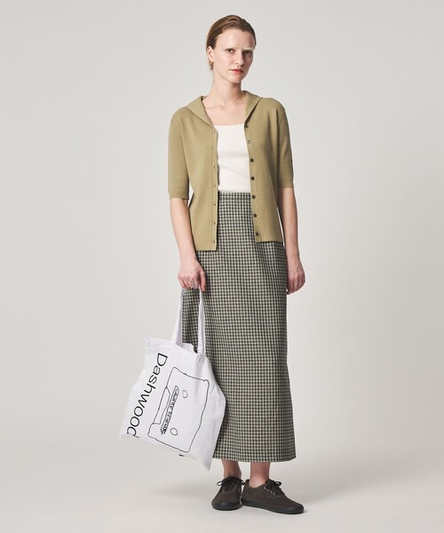 Steven Alan（スティーブンアラン）の「＜Steven Alan＞チェック ロング スカート（スカート・レディース・ライトブルー/ネイビー/ブラウン・L/M/S）」の7枚目の写真