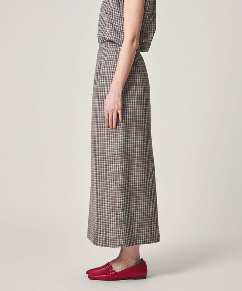 Steven Alan（スティーブンアラン）の「＜Steven Alan＞チェック ロング スカート（スカート・レディース・ライトブルー/ネイビー/ブラウン・L/M/S）」の10枚目の写真