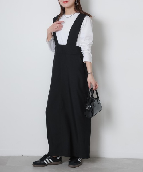 Riberry（リベリー）の「タイトジャンパースカート（ジャンパースカート・レディース・ブラック・FREE）」の14枚目の写真