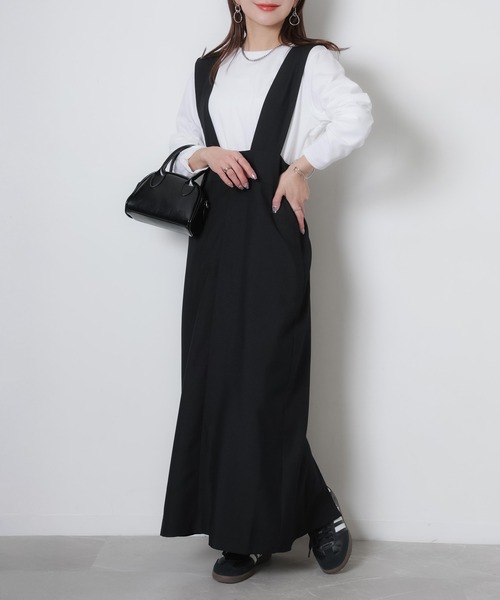 Riberry（リベリー）の「タイトジャンパースカート（ジャンパースカート・レディース・ブラック・FREE）」の15枚目の写真